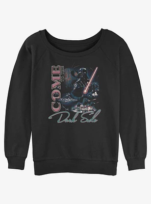 Star Wars Come To The Dark Side Girls Slouchy Sweatshirt