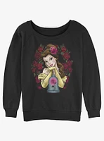 Disney Beauty and the Beast Rose Belle Girls Slouchy Sweatshirt