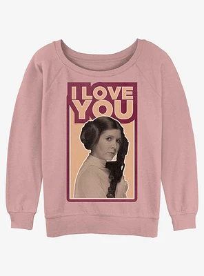 Star Wars Leia Love Girls Slouchy Sweatshirt
