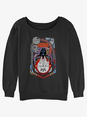 Star Wars Galaxy Multiball Girls Slouchy Sweatshirt