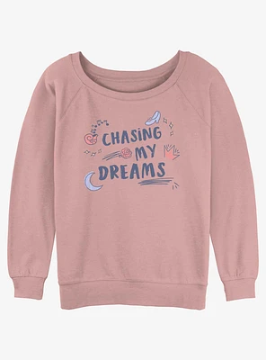 Disney Princesses Chasing My Dreams Girls Slouchy Sweatshirt