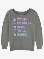 Disney Princesses Just Things Girls Slouchy Sweatshirt