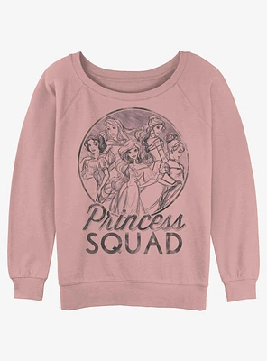 Disney Princesses Princess Squad Girls Slouchy Sweatshirt