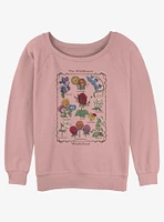 Disney Alice in Wonderland The Wildflowers Girls Slouchy Sweatshirt