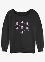 Cartoon Network Courage the Cowardly Dog Scary Night Girls Slouchy Sweatshirt