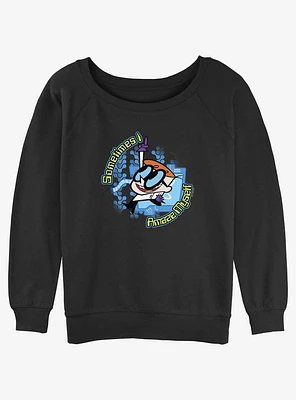 Cartoon Network Dexter's Laboratory Sometimes I Amaze Myself Girls Slouchy Sweatshirt