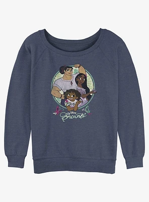 Disney Encanto Sisters Girls Slouchy Sweatshirt