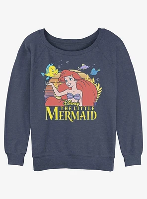 Disney The Little Mermaid Title Girls Slouchy Sweatshirt