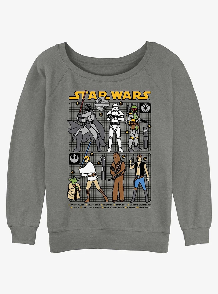 Star Wars Crew Girls Slouchy Sweatshirt