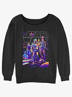 Star Wars The Mandalorian Light It Up Girls Slouchy Sweatshirt