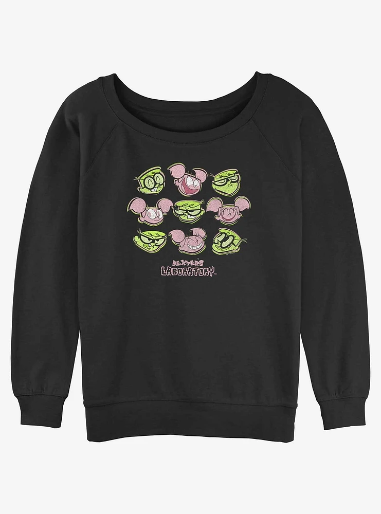 Cartoon Network Dexter's Laboratory Dexter and Dee Girls Slouchy Sweatshirt