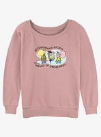 Cartoon Network Ed, Edd n Eddy Jawbreakers Girls Slouchy Sweatshirt