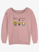 Cartoon Network Ed, Edd n Eddy Puberty Is Unforgiving Girls Slouchy Sweatshirt