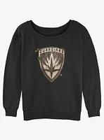 Marvel Guardians of the Galaxy Badge Girls Slouchy Sweatshirt