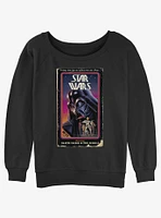 Star Wars VHS Stars Girls Slouchy Sweatshirt
