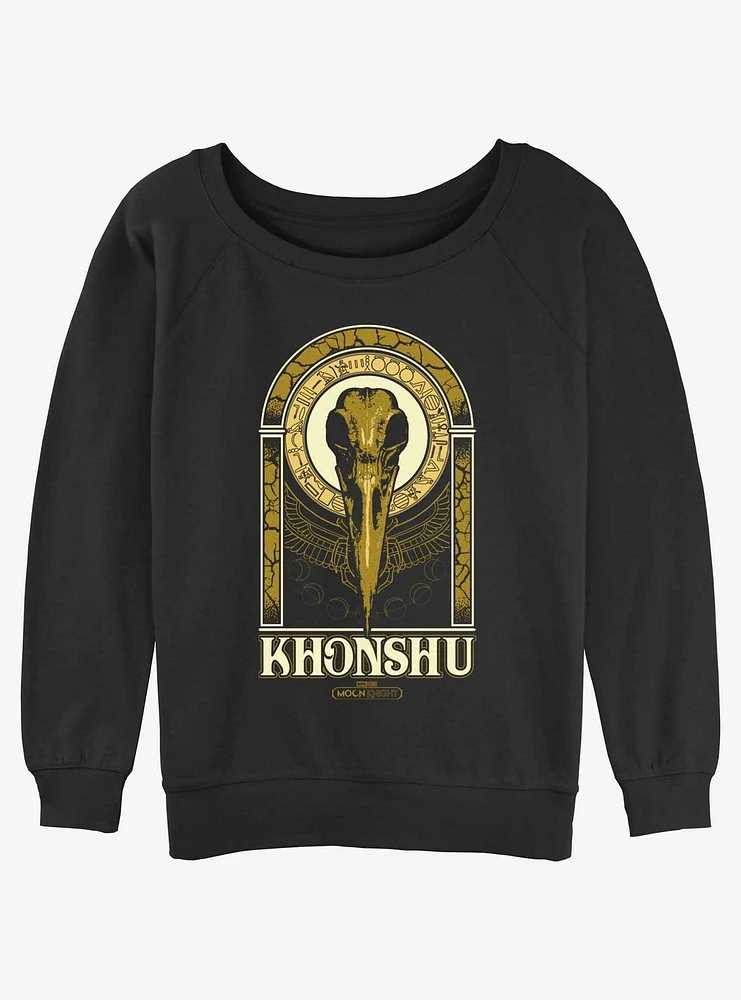 Marvel Moon Knight Khonshu Girls Slouchy Sweatshirt