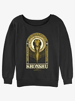 Marvel Moon Knight Khonshu Girls Slouchy Sweatshirt