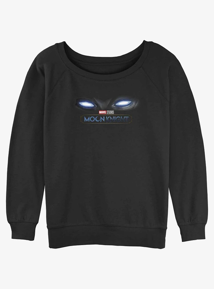 Marvel Moon Knight Eyes Girls Slouchy Sweatshirt