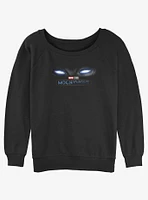 Marvel Moon Knight Eyes Girls Slouchy Sweatshirt