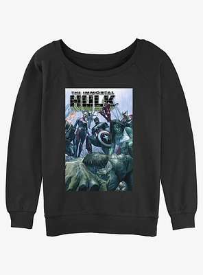 Marvel Hulk The Immortal Girls Slouchy Sweatshirt