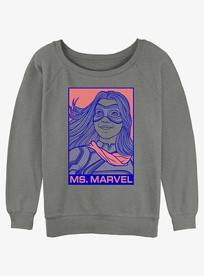 Marvel Ms. Pop Hero Girls Slouchy Sweatshirt
