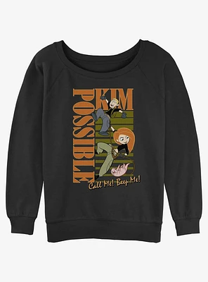 Disney Kim Possible Swingin' Girls Slouchy Sweatshirt