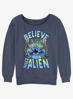 Disney Lilo & Stitch Inner Alien Girls Slouchy Sweatshirt