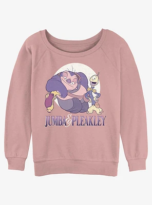 Disney Lilo & Stitch Jumba Pleakley Girls Slouchy Sweatshirt