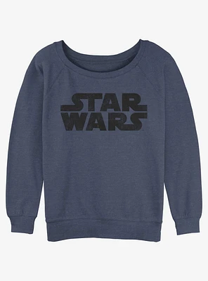 Star Wars Logo Girls Slouchy Sweatshirt