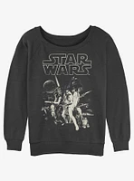 Star Wars Poster Girls Slouchy Sweatshirt