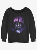 Star Wars Vader Space Helmet Girls Slouchy Sweatshirt