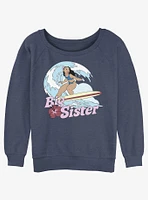 Disney Lilo & Stitch Big Sister Nani Girls Slouchy Sweatshirt
