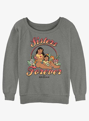 Disney Lilo & Stitch Sisters Forever Girls Slouchy Sweatshirt
