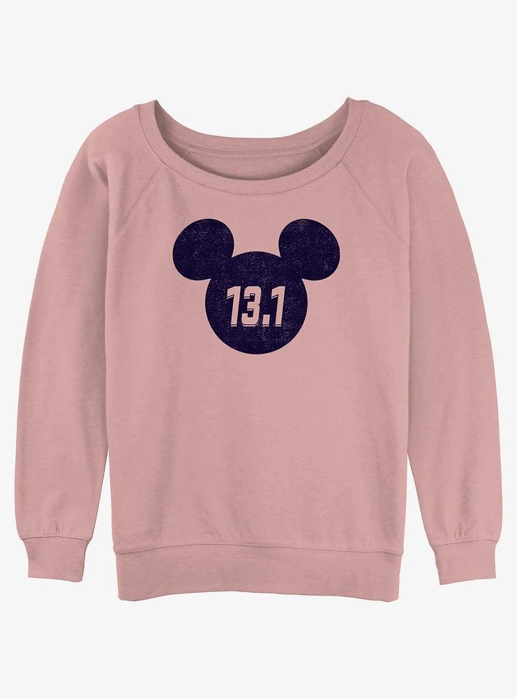 Disney Mickey Mouse Half Marathon 13.1 Ears Girls Slouchy Sweatshirt