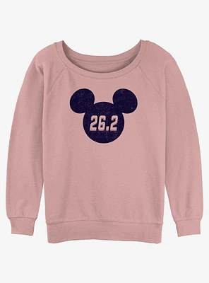 Disney Mickey Mouse Marathon 26.2 Ears Girls Slouchy Sweatshirt