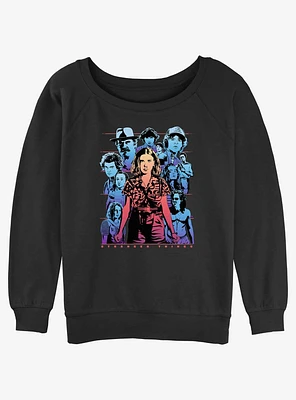 Stranger Things Populous Gaze Girls Slouchy Sweatshirt