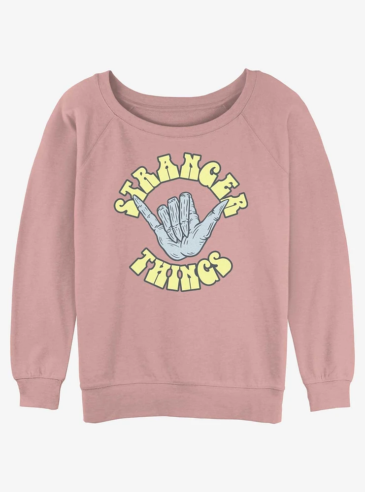 Stranger Things Rad Things Girls Slouchy Sweatshirt