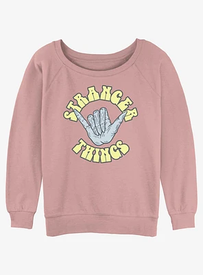 Stranger Things Rad Things Girls Slouchy Sweatshirt