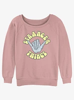 Stranger Things Rad Things Girls Slouchy Sweatshirt