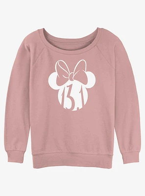 Disney Minnie Mouse Half Marathon 13.1 Ears Girls Slouchy Sweatshirt