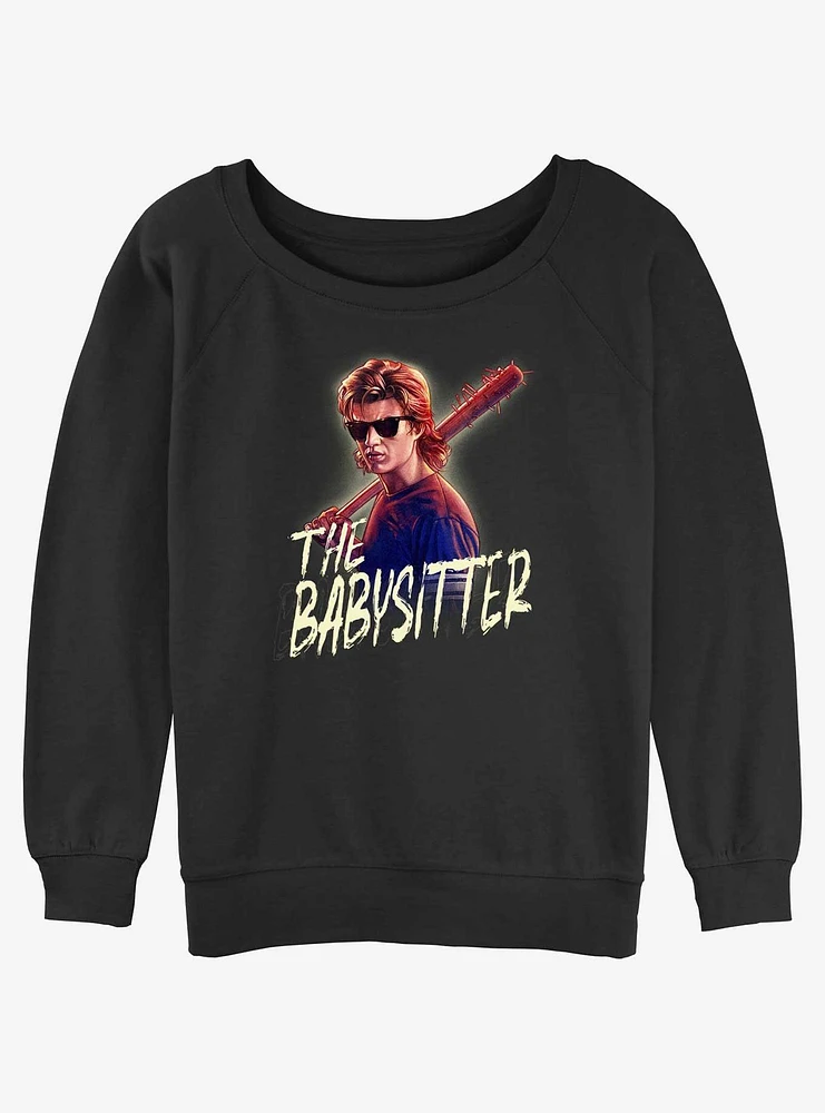 Stranger Things Steve The Babysitter Girls Slouchy Sweatshirt