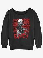 Stranger Things Vecna Suffering At An End Girls Slouchy Sweatshirt