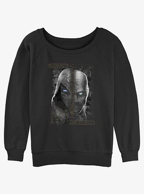 Marvel Moon Knight Split Mr. Girls Slouchy Sweatshirt