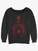 Stranger Things Vecna Door Girls Slouchy Sweatshirt