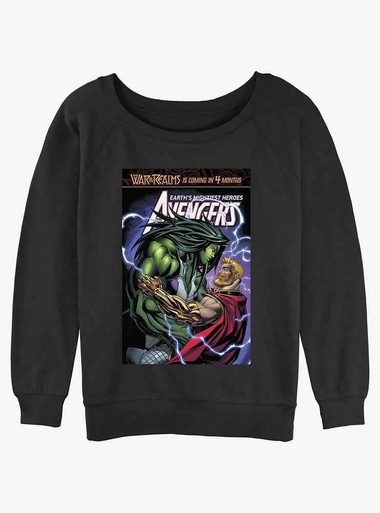 Marvel She-Hulk Thor's Arms Girls Slouchy Sweatshirt