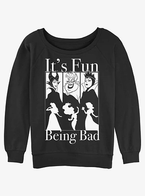 Disney Villains It's Fun Being Bad Girls Slouchy Sweatshirt