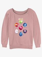 Cartoon Network Steven Universe Watercolor Gems Girls Slouchy Sweatshirt