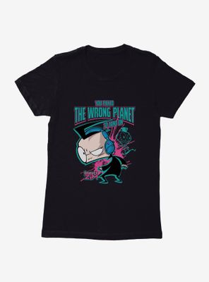 Invader Zim Wrong Planet To Land On Womens T-Shirt