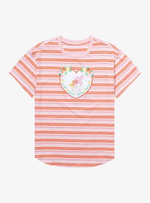 Sanrio Hello Kitty & Friends My Melody Heart Striped Women's T-Shirt - BoxLunch Exclusive