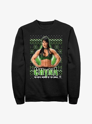 WWE Chyna Ninth Wonder Ugly Christmas Sweatshirt